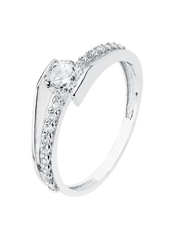 18K SOLITARIO ORO BLANCO CIRCONITAS 6 MM