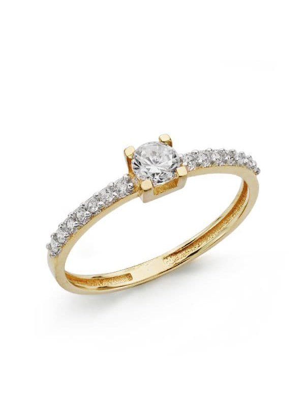 18K SOLITARIO ORO AMARILLO CIRCONITAS...