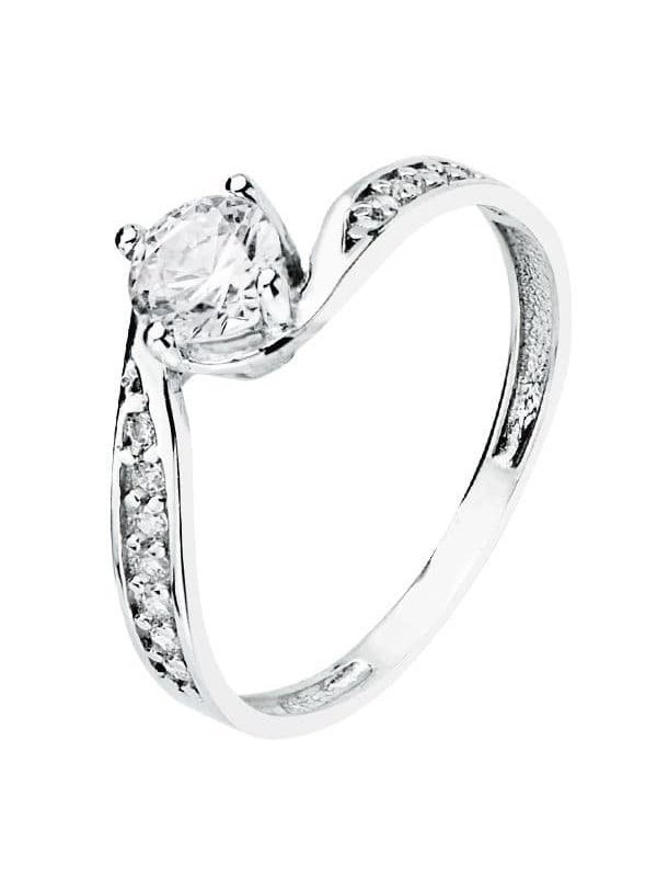 18K SOLITARIO ORO BLANCO CIRCONITAS 5 MM