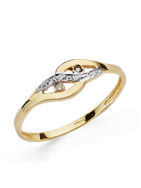 18K SORTIJA BICOLOR CIRCONITAS