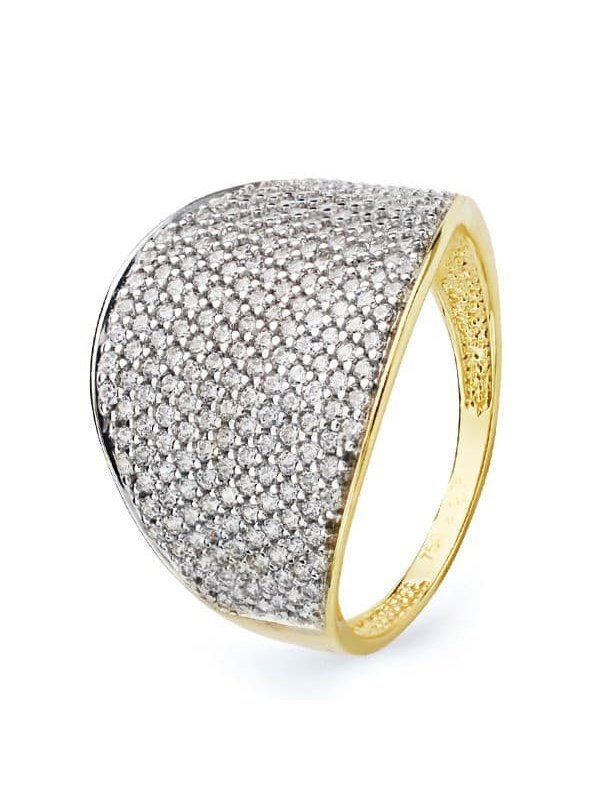 18K SORTIJA ORO BICOLOR CIRCONITAS