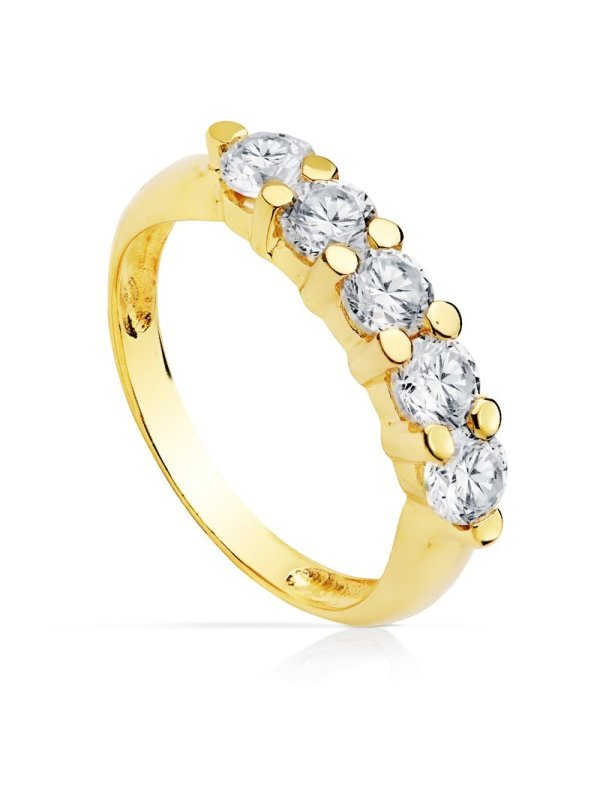 18K SORTIJA QUINTILLO ORO AMARILLO...