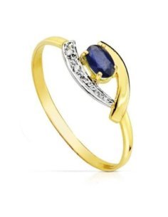 18K SORTIJA ORO BICOLOR...