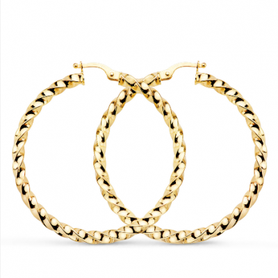 9K AROS ORO AMARILLO HUECOS...