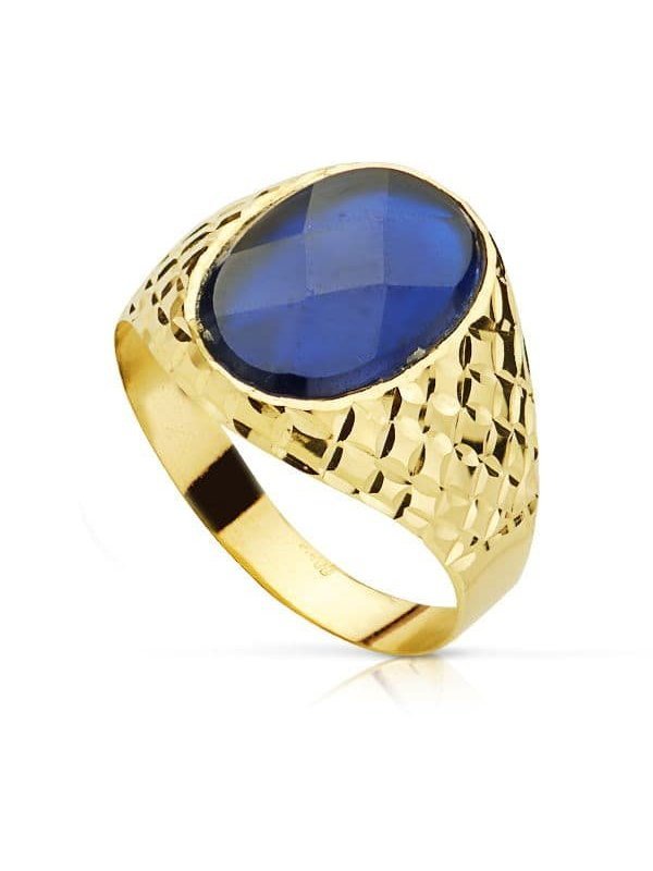 18K SELLO ORO AMARILLO CABALLERO...