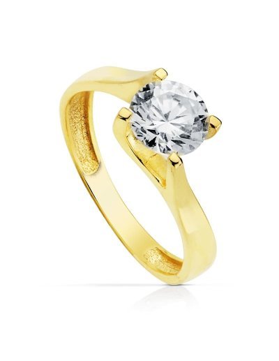 18K SOLITARIO ORO AMARILLO...