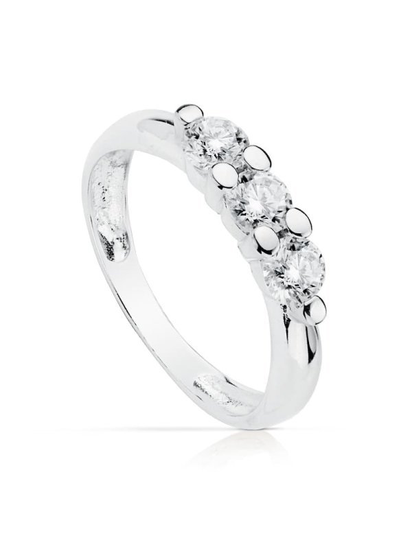 18K SOLITARIO TRES CIRCONITAS 4 MM...