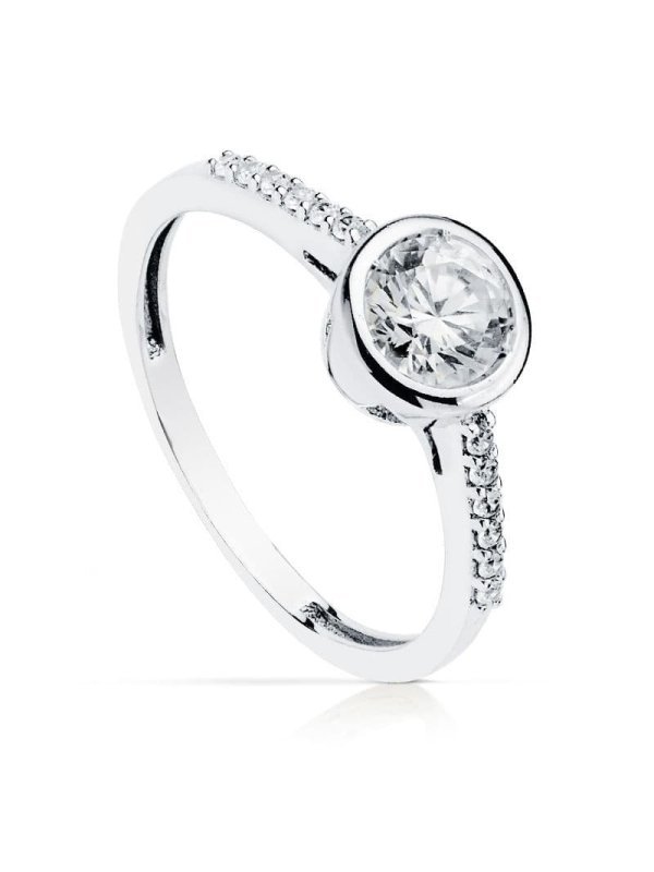 18K SOLITARIO SEÃ‘ORA ORO BLANCO 5.5 MM