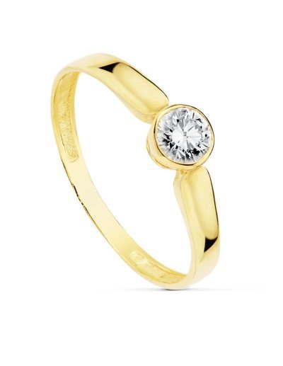 18K SOLITARIO ORO AMARILLO...