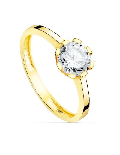 18K SOLITARIO ORO AMARILLO...