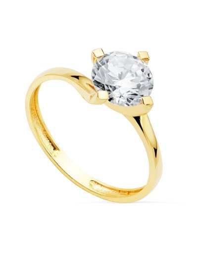 18K SOLITARIO ORO AMARILLO...