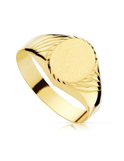 18K SELLO CADETE HUECO OVAL...