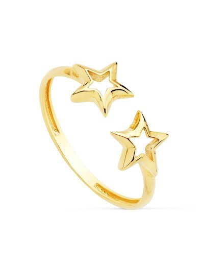 18K SORTIJA ESTRELLAS 6 MM...