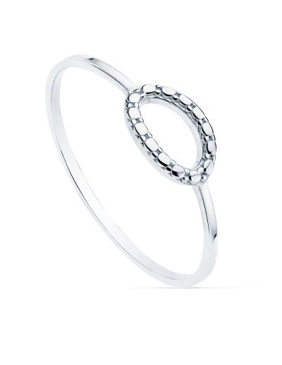 18K SORTIJA ORO BLANCO LISA...