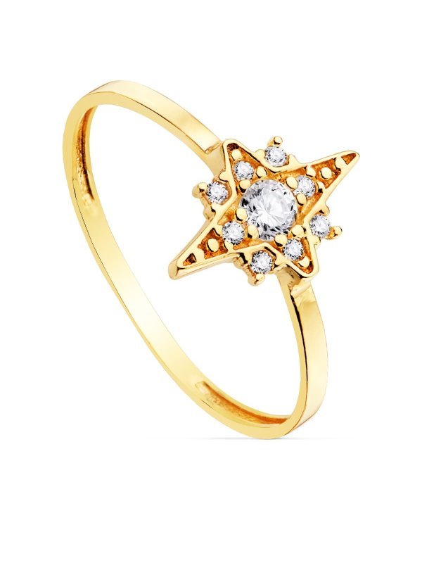 18K SORTIJA ORO AMARILLO ROSA DE LOS...