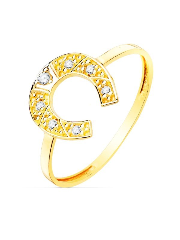 18K SORTIJA ORO AMARILLO HERRADURA...