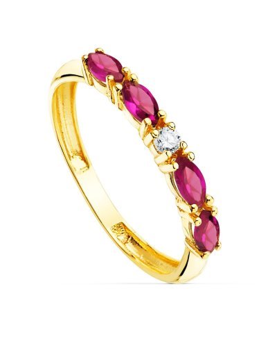 18K SORTIJA ORO AMARILLO 4...