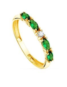 18K SORTIJA ORO AMARILLO 4...