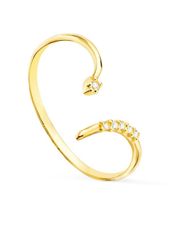 18K SORTIJA ORO AMARILLO SERPIENTE...