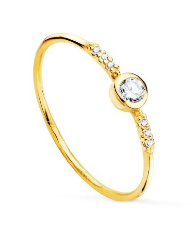 18K SOLITARIO ORO AMARILLO...