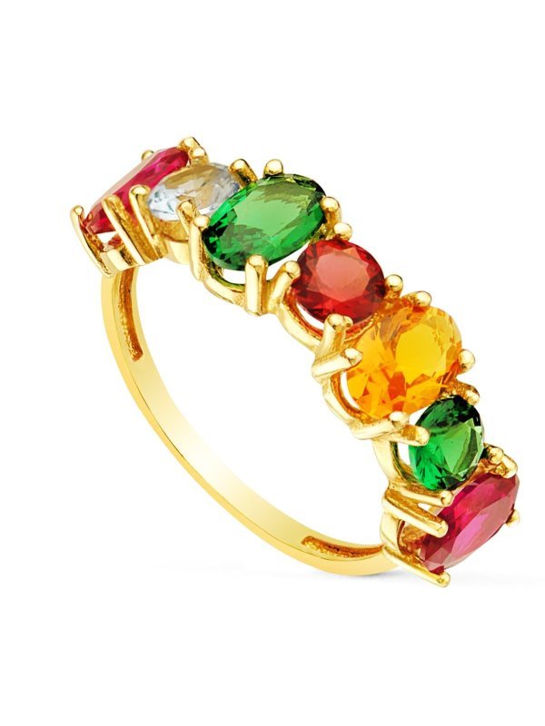 18K SORTIJA ORO AMARILLO CARRIL 6 MM...