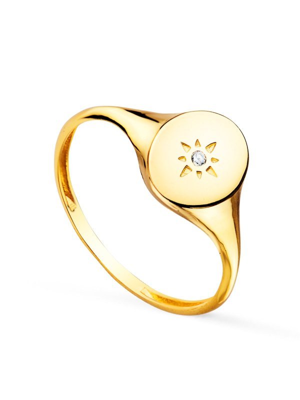 18K SELLO ORO AMARILLO MUJER CABEZA...