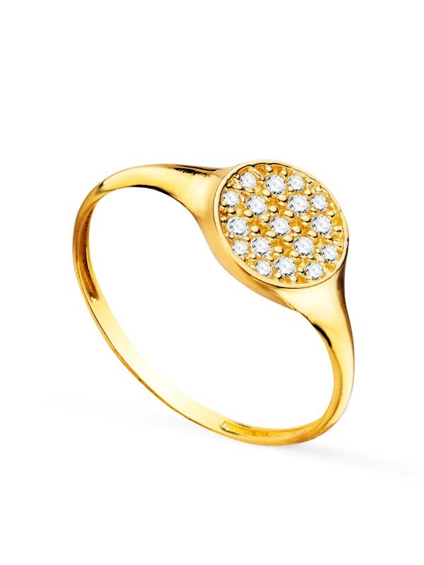 18K SELLO ORO AMARILLO MUJER CABEZA...