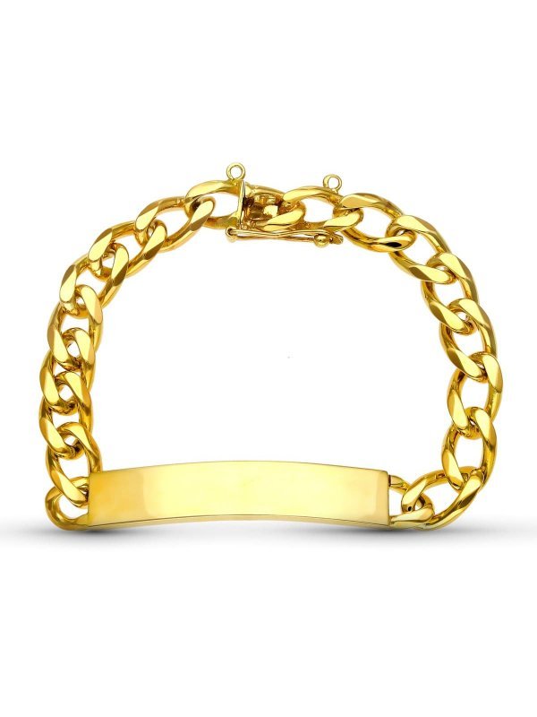 18K ESCLAVA ORO AMARILLO MACIZA 20.5...