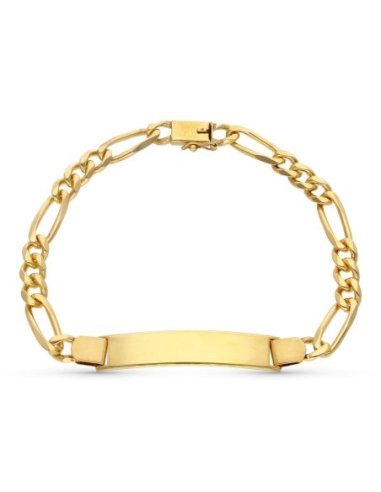 18K ESCLAVA ORO AMARILLO MACIZA 22 CM...