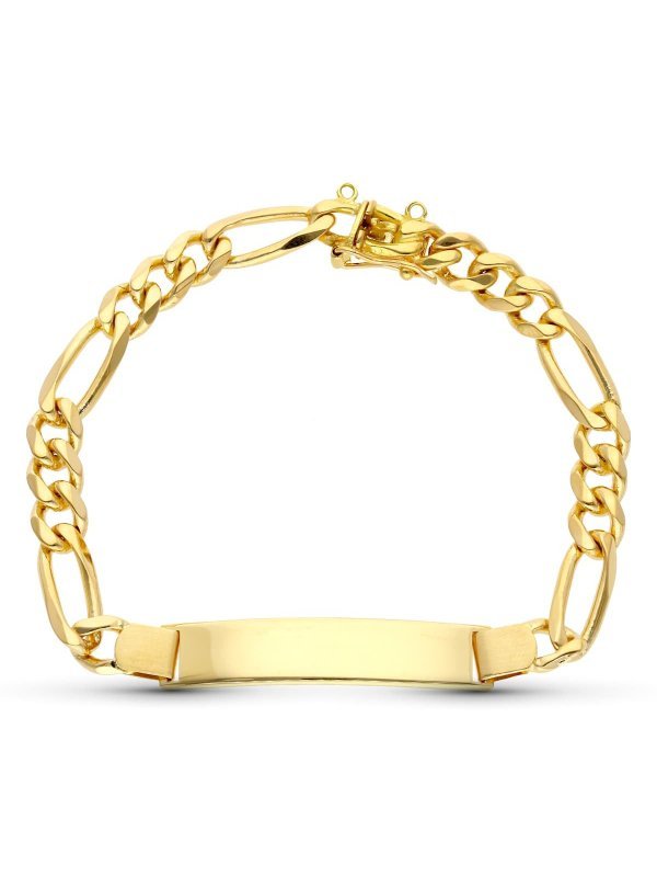 18K ESCLAVA ORO AMARILLO MACIZA 22 CM...