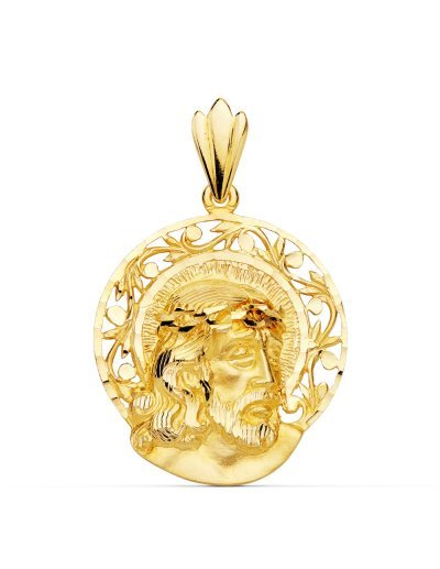 18K CABEZA CRISTO AUREOLA...