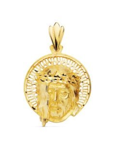 18K CABEZA CRISTO AUREOLA...