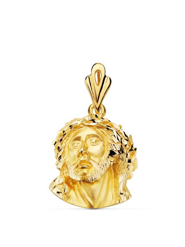 18K CABEZA CRISTO DE MURILLO 21X18 MM