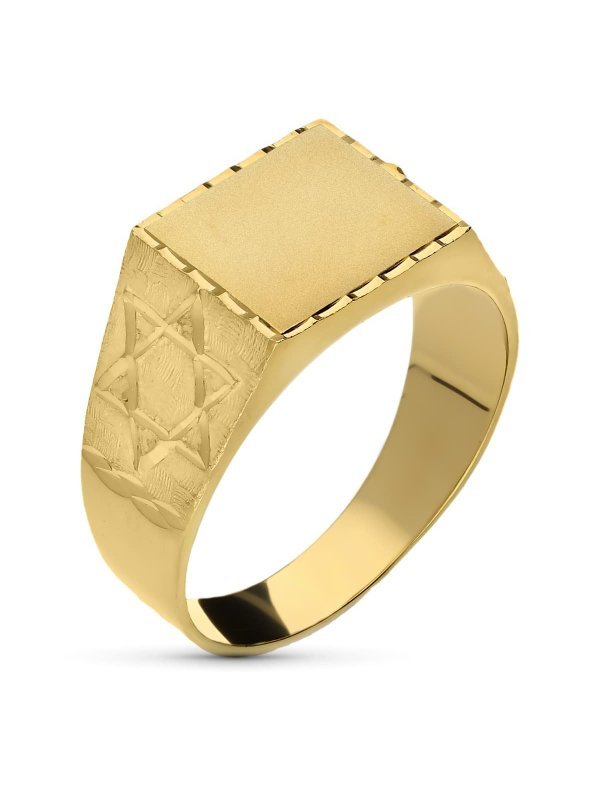 18K SELLO ORO AMARILLO CABALLERO...