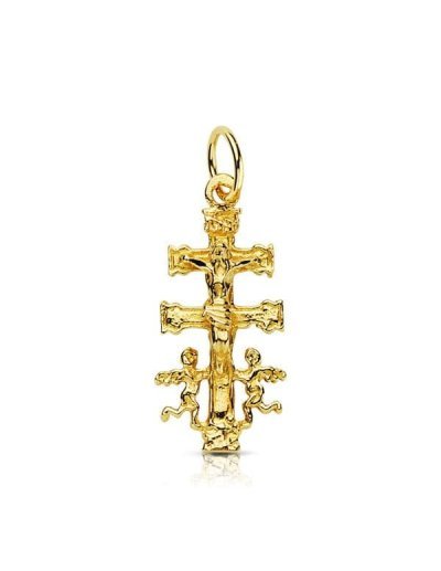 18K CRUZ CARAVACA 24X11 MM