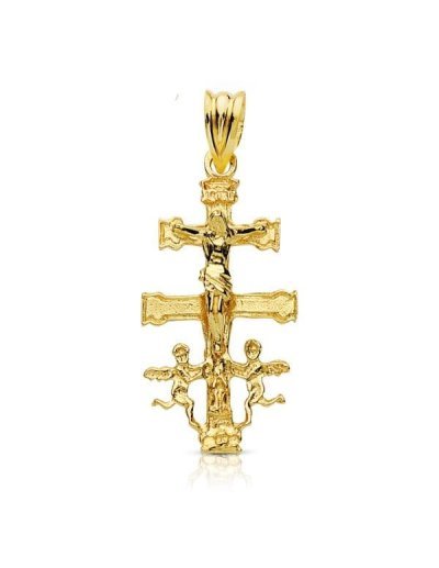 18K CRUZ CARAVACA 28X14 MM