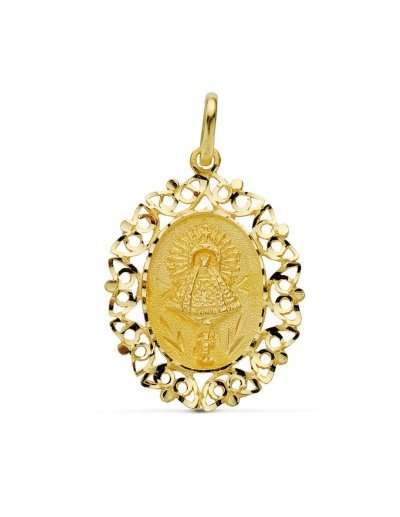 18K MEDALLA VIRGEN DEL...