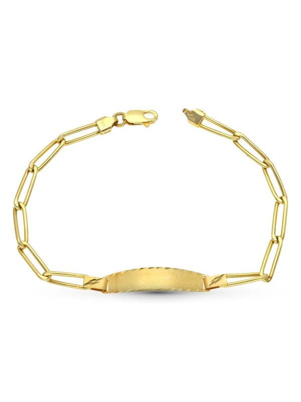 18K ESCLAVA ORO AMARILLO HUECA 18.5...