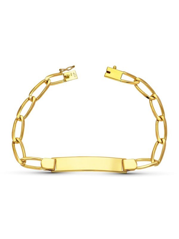 18K ESCLAVA ORO AMARILLO BILBAO MACIZA