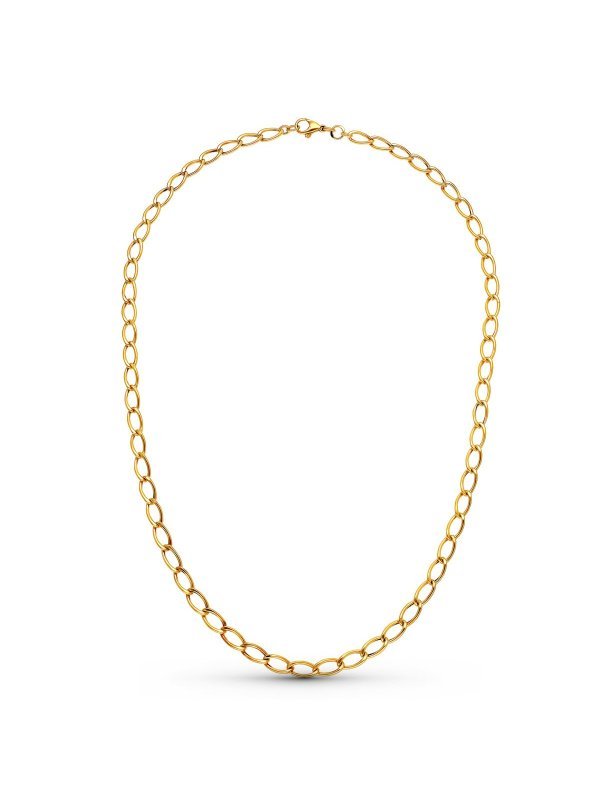 18K CADENA ROMBO HUECA 50 CM 5 MM