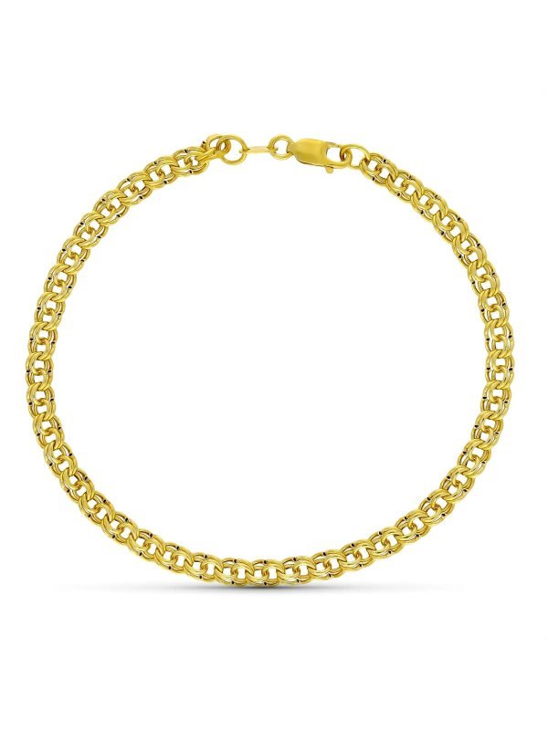 18K PULSERA ORO AMARILLO HUNGARA HUECA