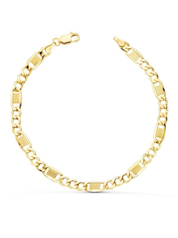 18K PULSERA ORO AMARILLO HUECA...