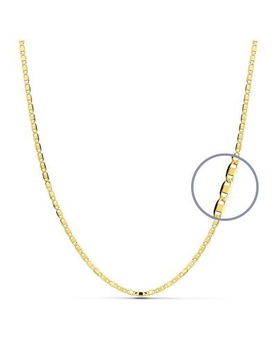 18K CADENA MACIZA PLANA 45...