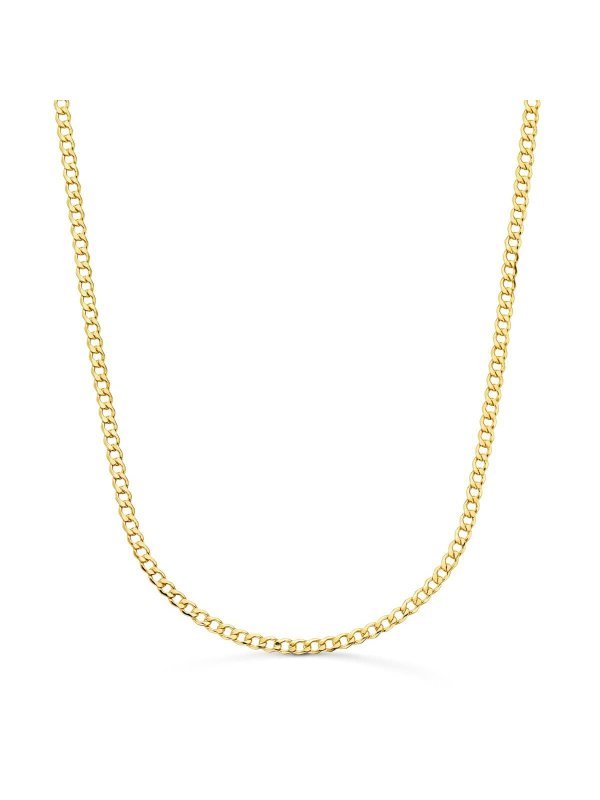 18K CADENA ORO AMARILLO BARBADA HUECA...