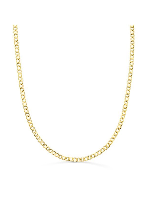 18K CADENA ORO AMARILLO BARBADA HUECA...