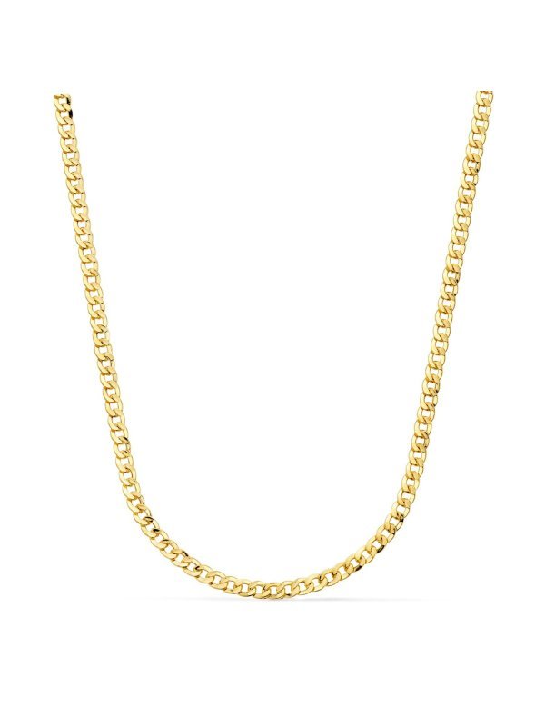 18K CADENA ORO AMARILLO BARBADA HUECA...