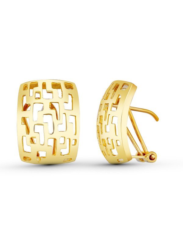 18K PENDIENTES ORO CALADOS