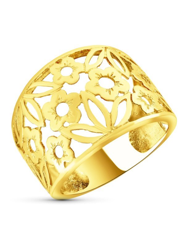 18K SORTIJA FLORES
