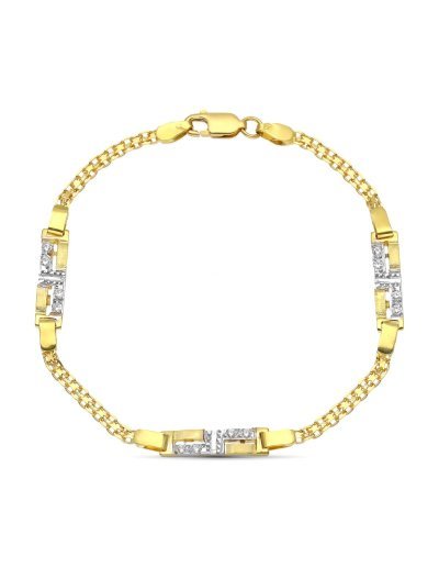 18K PULSERA ORO BICOLOR...