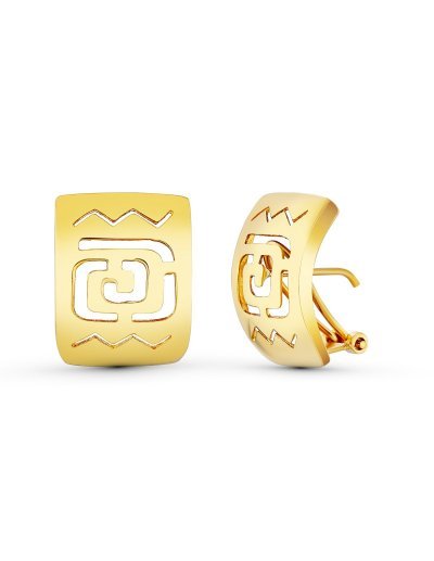 18K PENDIENTES CALADOS...